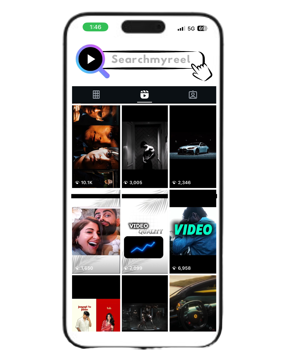 SearchMyReel search experience